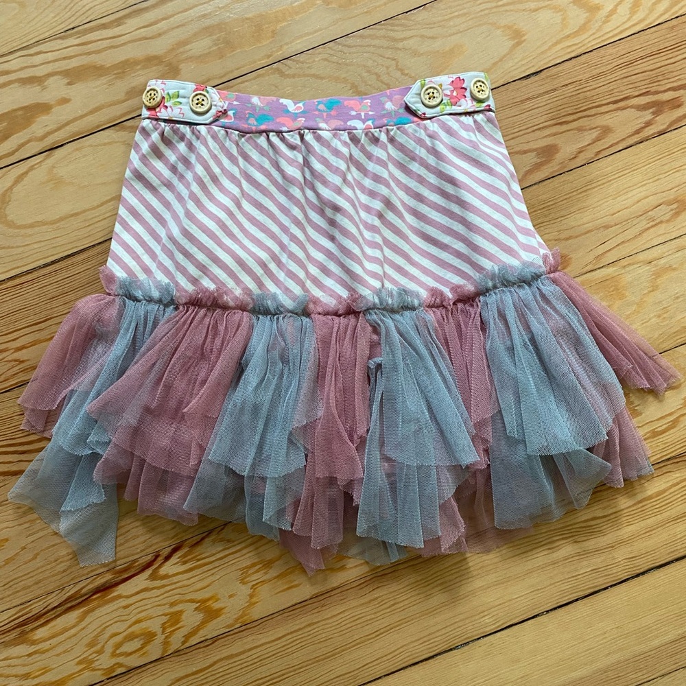 Matilda Jane Pink & Light Blue Layered Tulle Skirt